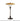 Table lamp with glass shade on a white background