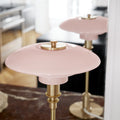 Poul Henningsen 'PH 2/1' Opal Glass Table Lamp for Louis Poulsen Two Enlighten lifestyle pale rose shade detail 