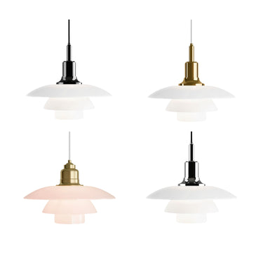 Poul Henningsen 'PH '3½-3' Glass Pendant for Louis Poulsen Two Enlighten all variants hero 