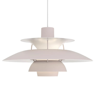 Poul Henningsen 'PH 5' Monochrome Pendant for Louis Poulsen two enlighten monochrome pale blush 