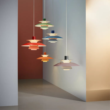 Poul Henningsen 'PH 5' Monochrome Pendant for Louis Poulsen two enlighten 