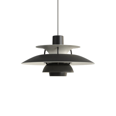 Poul Henningsen 'PH 5' Mini Pendant for Louis Poulsen Two enlighten  monochrome black packshot