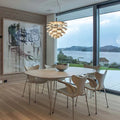 Poul Henningsen 'PH Artichoke' Glass Pendant Light for Louis Poulsen Two Enlighten dining room lifestyle