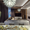 Poul Henningsen 'PH Artichoke' Glass Pendant Light for Louis Poulsen Two Enlighten living room lifestyle
