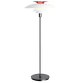 PH 80 Floor Lamp Hero Poul Henningsen Louis Poulsen Two enlighten  red white chrome packshot