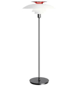 PH 80 Floor Lamp Hero Poul Henningsen Louis Poulsen Two enlighten  red white chrome packshot