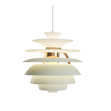 Poul Henningsen 'PH Snowball' Pendant for Louis Poulsen Two Enlighten dusty green/brass