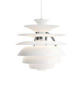 Poul Henningsen 'PH Snowball' Pendant for Louis Poulsen Two Enlighten white/chrome