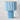 Blue pleated textile lamp on a light gray background