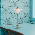 Poul Henningsen 'PH 2/1' Opal Glass Table Lamp for Louis Poulsen Two Enlighten lifestyle pale rose
