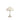 beige opal table lamp on a white background