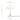 opal beige panthella 320 table lamp with dimensions indicated on a white background