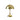 Verner Panton 'Panthella 160' Portable Table Lamp for Louis Poulsen lifestyle  Gold shiny brass panthella portable table lamp on a white background