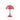 Red or coral colored 70s style table lamp on a white background Verner Panton 'Panthella 160' Portable Table Lamp for Louis Poulsen lifestyle 