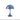 Blue panthella portable table lamp on a white background