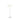 White 1970s panthella floor lamp on a white background