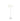 White 1970s panthella floor lamp on a white background
