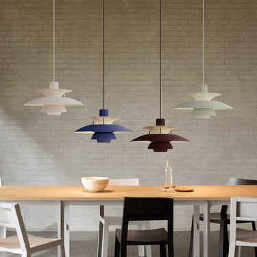 Poul Henningsen 'PH 5' Monochrome Pendant for Louis Poulsen two enlighten lifestyle