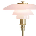 Poul Henningsen 'PH 2/1' Opal Glass Table Lamp for Louis Poulsen Two Enlighten  pale rose detail 