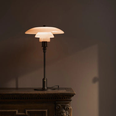 Poul Henningsen 'PH 3/2' Limited Edition Terracotta Opal Glass Table Lamp for Louis Poulsen