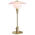 Poul Henningsen 'PH 2/1' Opal Glass Table Lamp for Louis Poulsen Two Enlighten pale rose