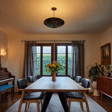 Patinated brass rey chandelier two enlighten 