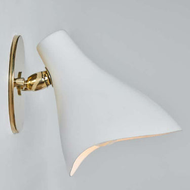 V3001 1950s Gino Sarfatti Model #10 Sconce for Arteluce in White for Two Enlighten