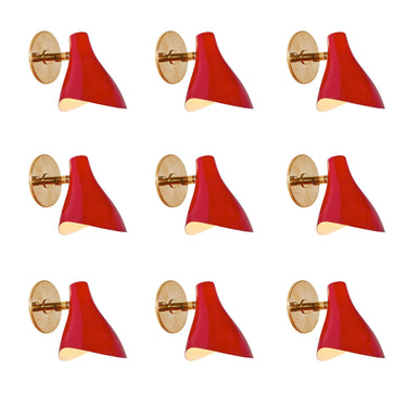 V3004 1950s Gino Sarfatti Model #10 Sconce for Arteluce in Green For Two Enlighten