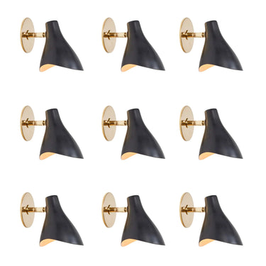 V3004 1950s Gino Sarfatti Model #10 Sconce for Arteluce in Green For Two Enlighten