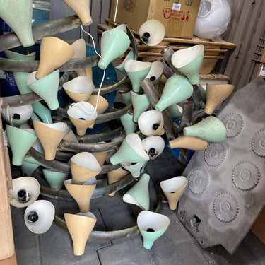 1950s Gino Sarfatti Model #10 Sconce for Arteluce in Green two enlighten 