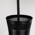 1950s Mauri Almari Perforated Black Metal Pendant for Idman Oy Finland