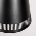 1950s Mauri Almari Perforated Black Metal Pendant for Idman Oy Finland