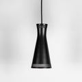 1950s Mauri Almari Perforated Black Metal Pendant for Idman Oy Finland