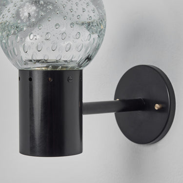 V3130 1960s Gino Sarfatti Metal and Seguso Glass Sconce for Arteluce for Two Enlighten