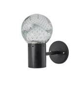 V3130 1960s Gino Sarfatti Metal and Seguso Glass Sconce for Arteluce for Two Enlighten