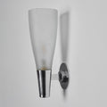 Pietro Chiesa for Fontana Arte Wall-mounted light fixture with a cone-shaped glass shade on a plain background for Two Enlighten 