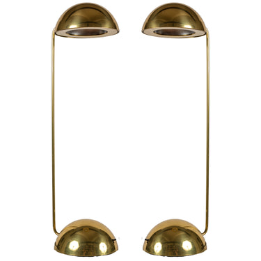 V3167 1970s Barbieri Marianelli Brass Bikini Table Lamps for Tronconi for Two Enlighten