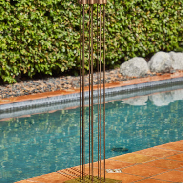 Large Bertoia Studios 10-Rod 'B-2700' Brass, Copper & Silver Sound Sculpture Two Enlighten 