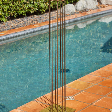 Large Bertoia Studios 10-Rod 'B-2700' Brass, Copper & Silver Sound Sculpture Two Enlighten 
