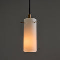 V3394 1950s Stilux Milano Opaline Glass & Brass Pendant for Two Enlighten