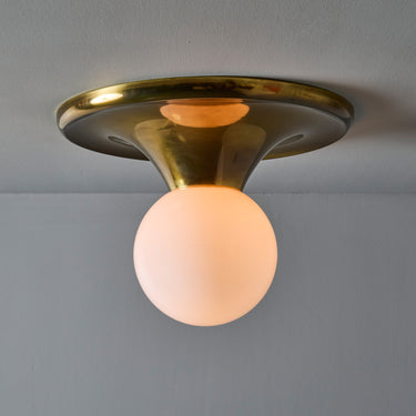 V3453 Large 1960s Achille Castiglioni & Pier Giacomo 'Light Ball' Wall or Ceiling Lamps for Two Enlighten