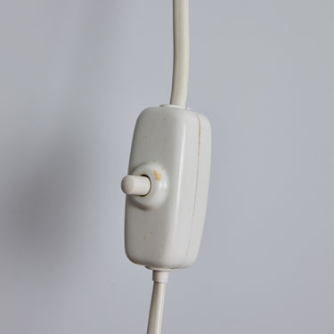 V3454 1950s Perforated Red Diabolo Plug-In Wall Lamp Attributed to Mauri Almari for Two Enlighten