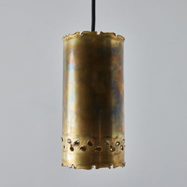 V3387 Holm Sorenson Brutalist Brass Pendants Two Enlighten