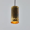 V3387 Holm Sorenson Brutalist Brass Pendants Two Enlighten 