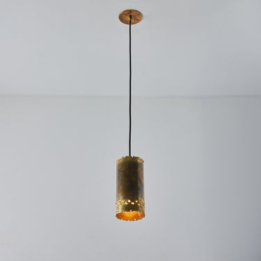 V3387 Holm Sorenson Brutalist Brass Pendants Two Enlighten 