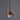Copper pendant light with a white bulb on a gray background for Two Enlighten