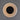 Round light fixture with a black center on a gray background
