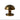Brass table lamp on a white background