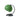 Green desk lamp with curved arm on a white background