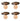 Four ceiling lights with glass shades on a white background